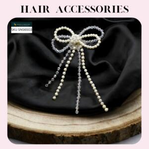 CRYSTAL STRINGS HAIR BOW