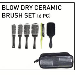 IKONIC BLOWDRY BRUSH SET PACK OF 6 (BLACK)