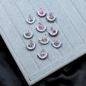 HAIR CHARMS RAINBOW HANGING- 10 PCS SET