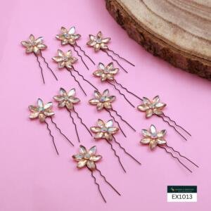 SNS 12 PCS MINI STAR FLOWER WITH U PIN