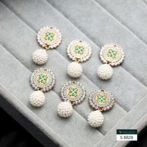 HAIR CHARM MEENAKARI WITH PEARL BALLS